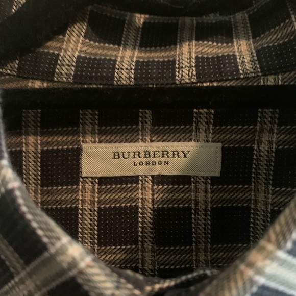 Burberry London Men's Woven Button Up Shirt - Picture 3 of 8